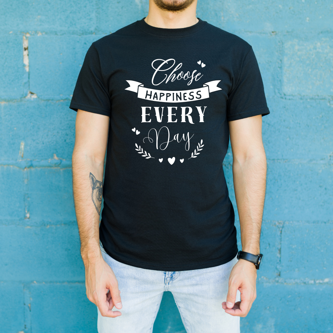 Black and Blue Modern T-shirt Mockup