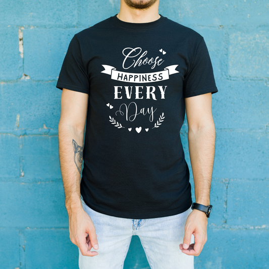 Black and Blue Modern T-shirt Mockup